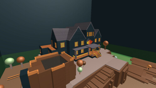 I renovated the Haunted House in Club Roblox! Haunted to Soft Aesthetic  Modern Home Speed Build RBLX 