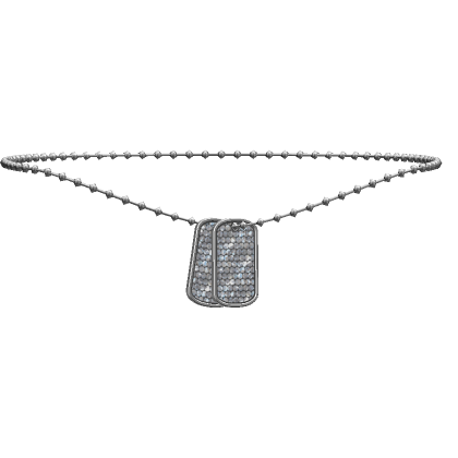 Iced out dog tags online