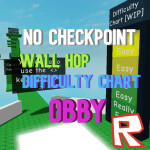 Gráfico de dificuldade do No CheckPoint Wall Hop Obby