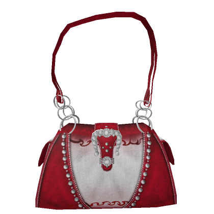 90s Red Vintage Diamond Bag