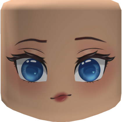 Surprised Popular Girl Face w Blue Eyes - Roblox