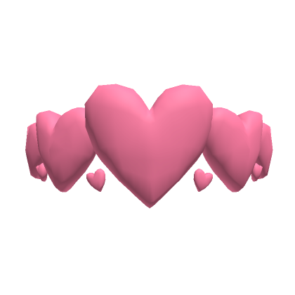 Roblox Item Cotton Candy Pink Heart Crown