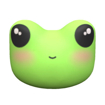 Kawaii Frog Head  Roblox Item - Rolimon's