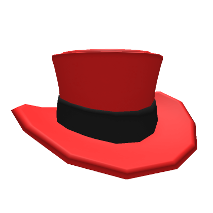 Roblox Item Top Hat (Red)