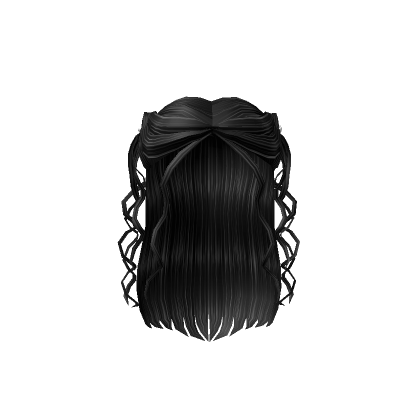 Curly Twirl Pigtail Extensions in Black's Code & Price - RblxTrade