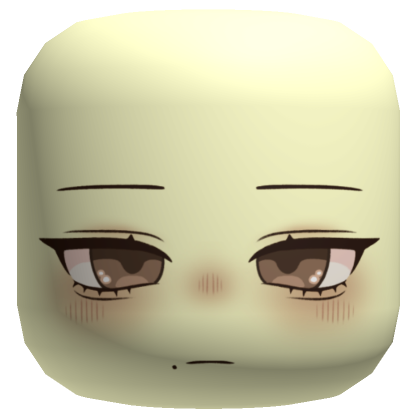 Colorable) Noob Chibi Cute Face - Roblox