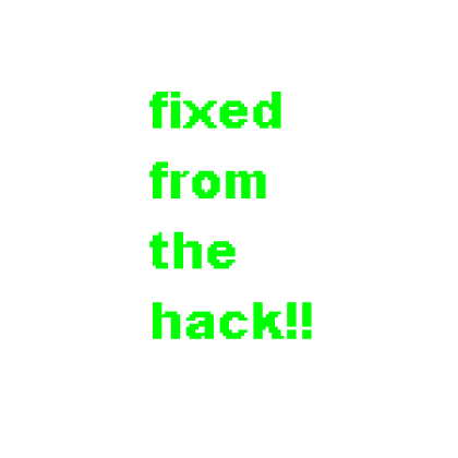 fixed the hack!!! - Roblox