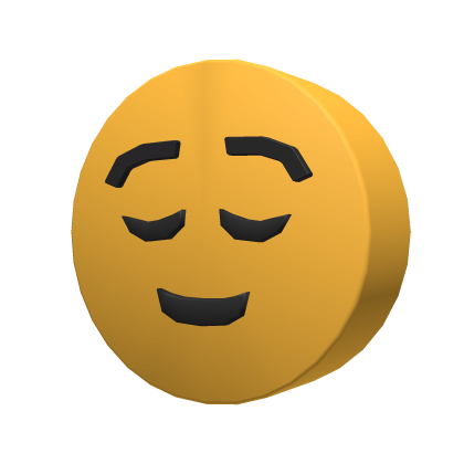 Relieved Emoji Head - Roblox