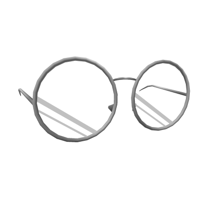 Roblox Item Silver Circle Frame Glasses