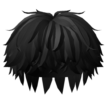 Messy Fluffy Cid Black Cheap Hair | Roblox Item - Rolimon's
