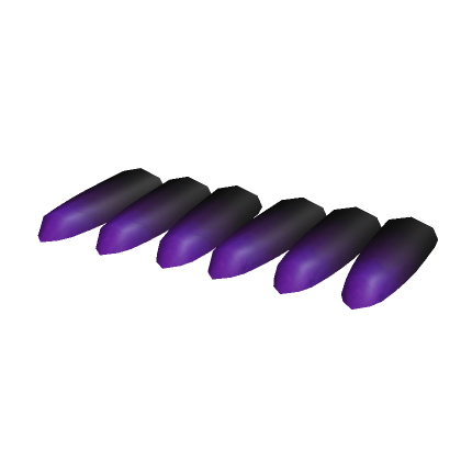 Roblox Item [1.0] Claw feet nails in black and purple