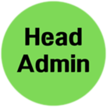 Head Admin - Roblox
