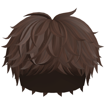 Fluffy Messy Cool Boy Hair (Black) - Roblox