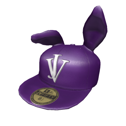 Roblox Item Snapback Bunny Cap - Purple