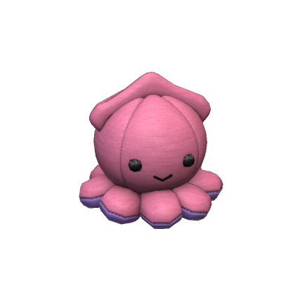 Roblox Item happy pink octopus plushie