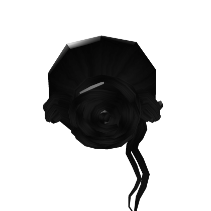 Roblox Item Rose Bun in Black
