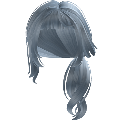 Cute Low Side Pigtails (Light Blue) | Roblox Item - Rolimon's