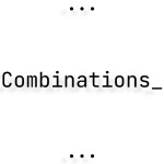 Combinations_