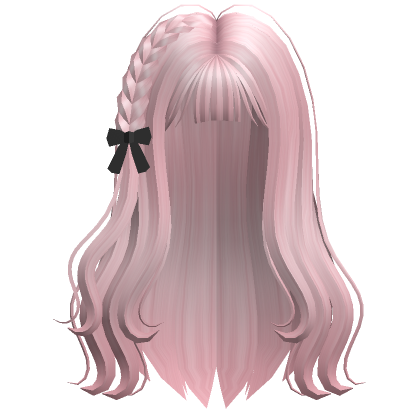 Stylish Anime Waves Hair (Pink) - Roblox