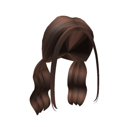 Aesthetic Wavy Brown Pigtails's Code & Price - RblxTrade