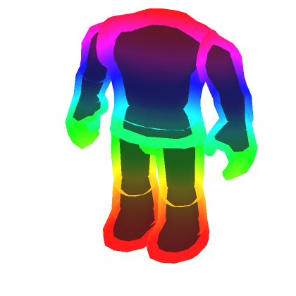 Rainbow R15 Outline Avatar Aura Paquete de John - Roblox