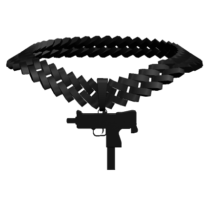 Roblox Item mac-10 black gun chain