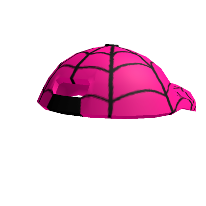 Roblox Item neon pink spider web cap