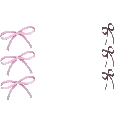 Mini Hair Ribbons in Pink - Roblox