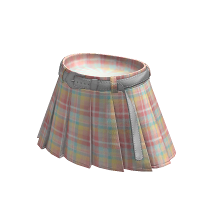Pink plaid skirt roblox shop