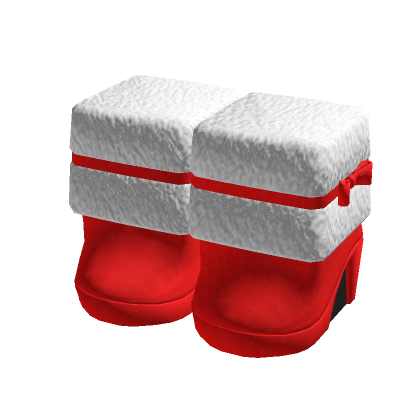 Roblox Item Red Christmas Boots