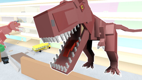 DINOSSAUROS INVADIRAM A ESCOLA DO ROBLOX!! (Escape School Dinosaur Obby) 