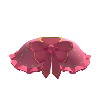 Roblox Item Soft Pink Holiday Coat with Hot Pink and Gold Trim