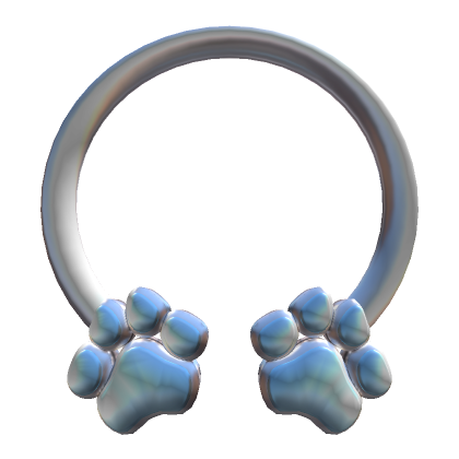 Silver Blue Paw Nose Ring Roblox Item Rolimon s