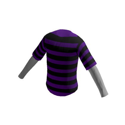 Roblox Item Classic Layered Shirt w/ Purple and Black Stripes