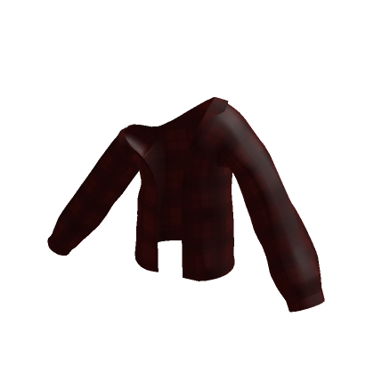 Red Plaid Off The Shoulder Flannel | Roblox Item - Rolimon's
