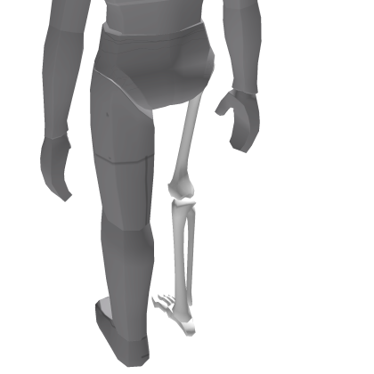 Roblox Item White Skeleton - Right Leg