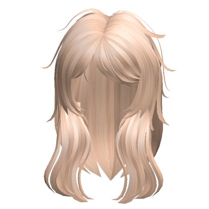 ♡ cute scruffy emo messy blonde hair - Roblox