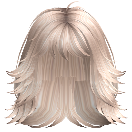 Long Layered Hair(Platinum Blonde)'s Code & Price - RblxTrade