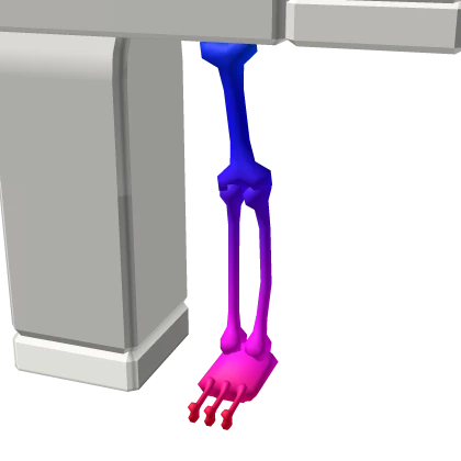 Rainbow Skelly - Left Leg