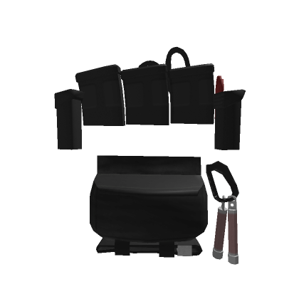 Roblox Item Black Micro Pouch System