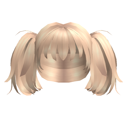 Roblox Item Blonde Fluffy Anime Pigtails