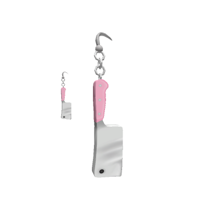 Roblox Item Cleaver Earrings - Pink