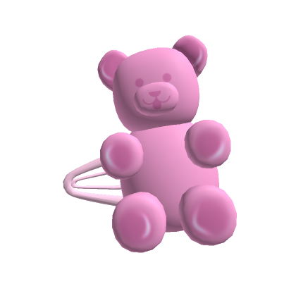 Roblox Item Pink Gummy Bear Hairclip