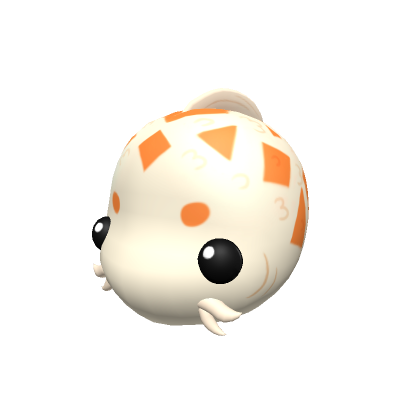 Koi Fish Head (White and Orange) - Roblox