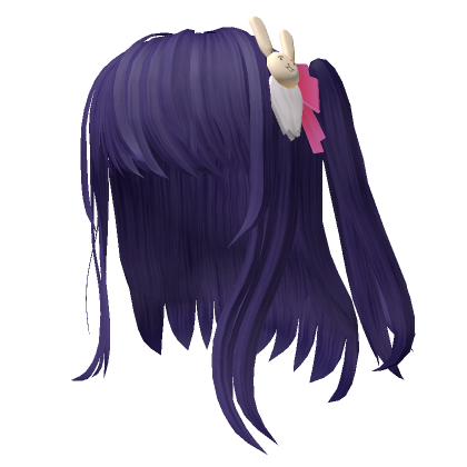 Premium AI Image  anime girl with purple hair and cat ears