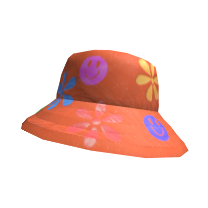 Roblox Item Orange Kidcore hat