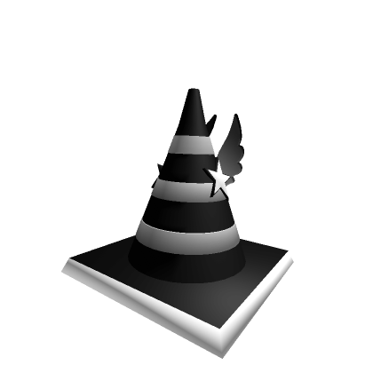 Roblox Item Black and White Cone Of Stars
