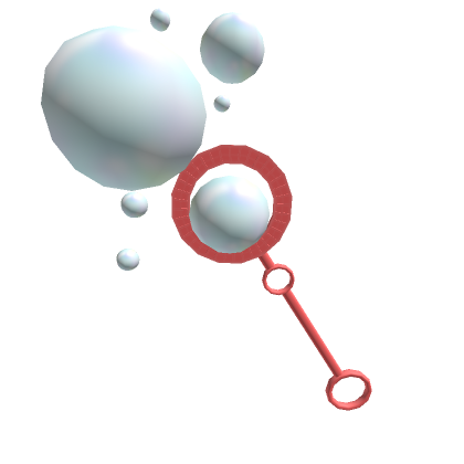 Red discount bubble wand