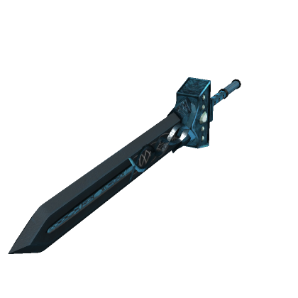 Holdable Glacial Royal Greatsword Roblox   Png