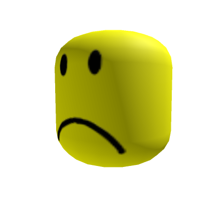 Big Sad Noob Face (3D) - Roblox